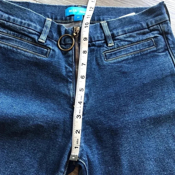 M.I.H Marrakesh Jean High Rise Kick Flare Denim Frayed Hem Womens Size 29 - Picture 8 of 13
